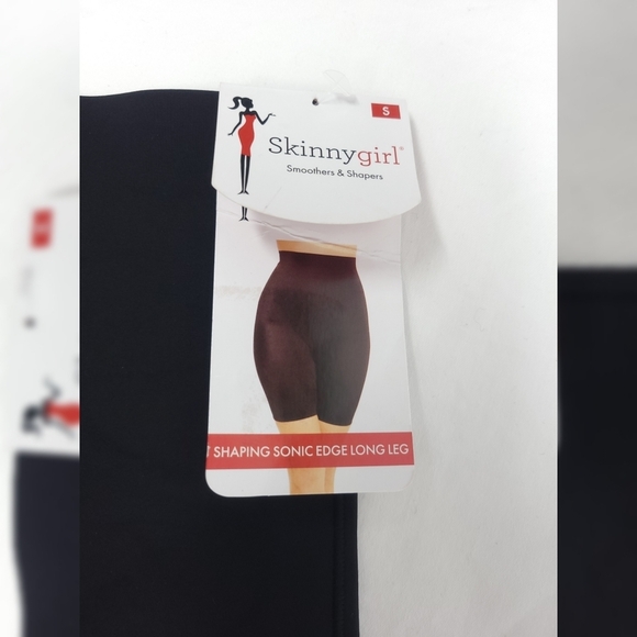 NWT Skinny Girl SHAPING Sonic Edge Long Leg Shorts Small Black - Picture 3 of 4